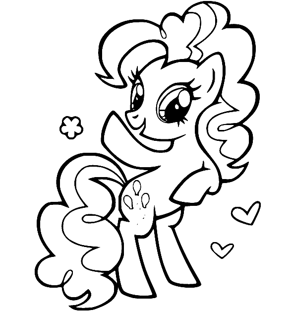 Pinkie pie coloring pages printable for free download