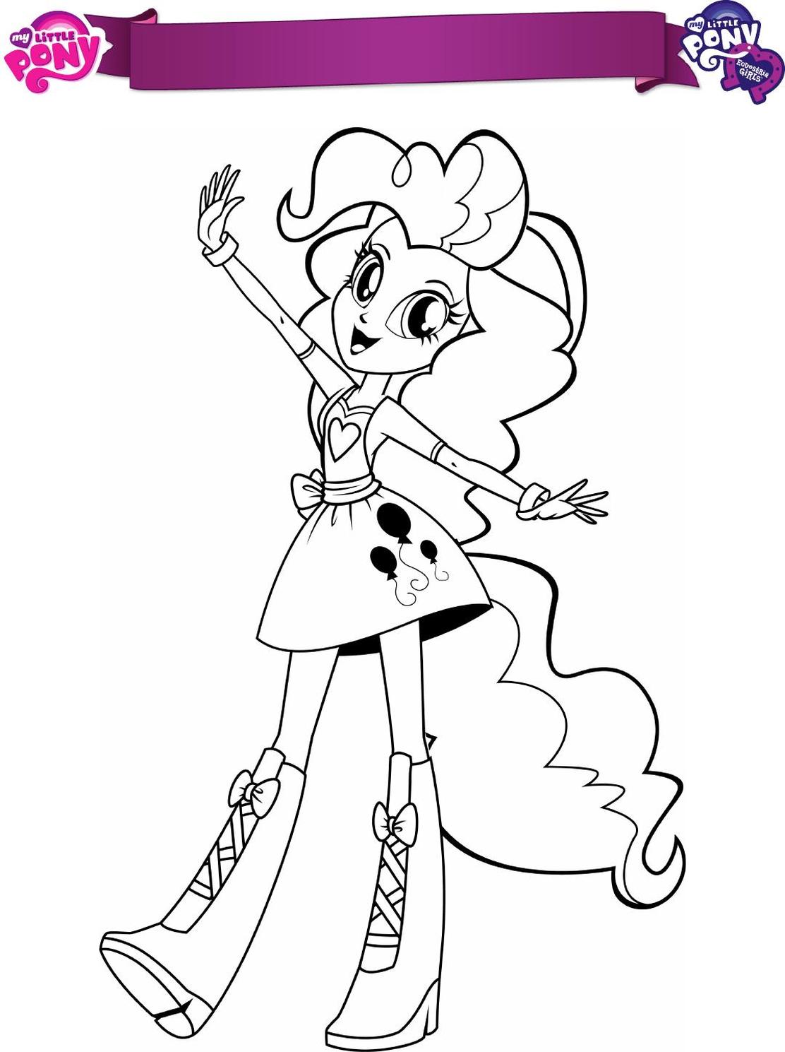 Get this equestria girls coloring pages pony pinkie pie