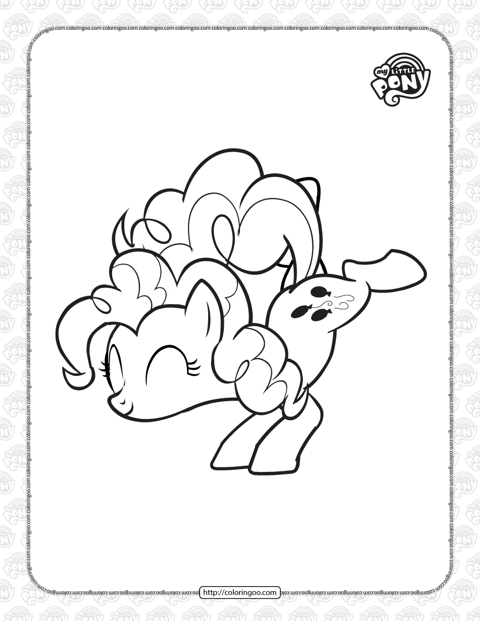 Free printable mlp pinkie pie coloring page