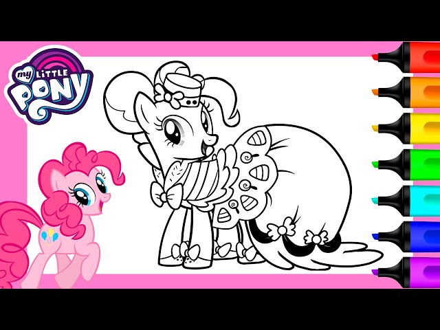 Princess pinkie pie coloring y little pony coloring pages