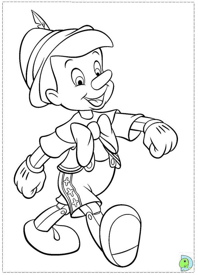 Pinocchio coloring page