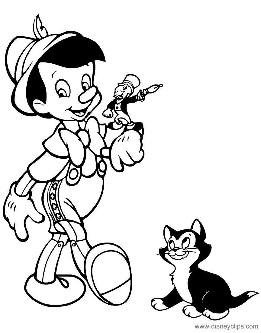 Pinocchio disney coloring pages coloring pages disney drawings