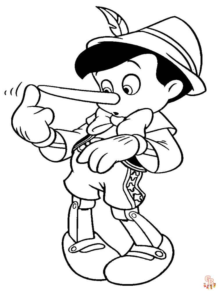 Pinocchio coloring pages