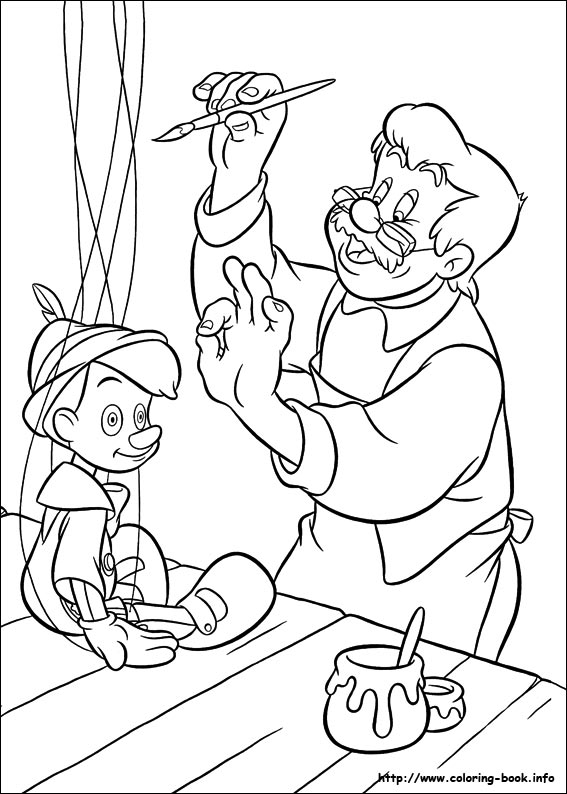 Pinocchio coloring picture