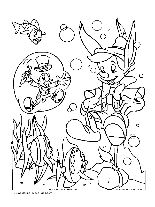 Pinocchio coloring pages