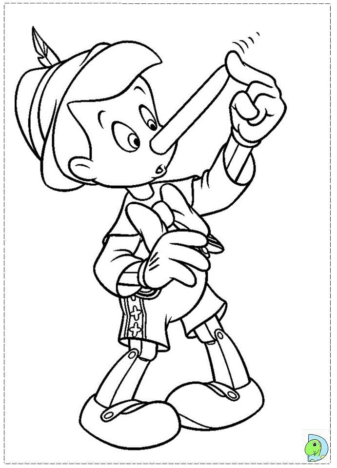 Pinocchio coloring page