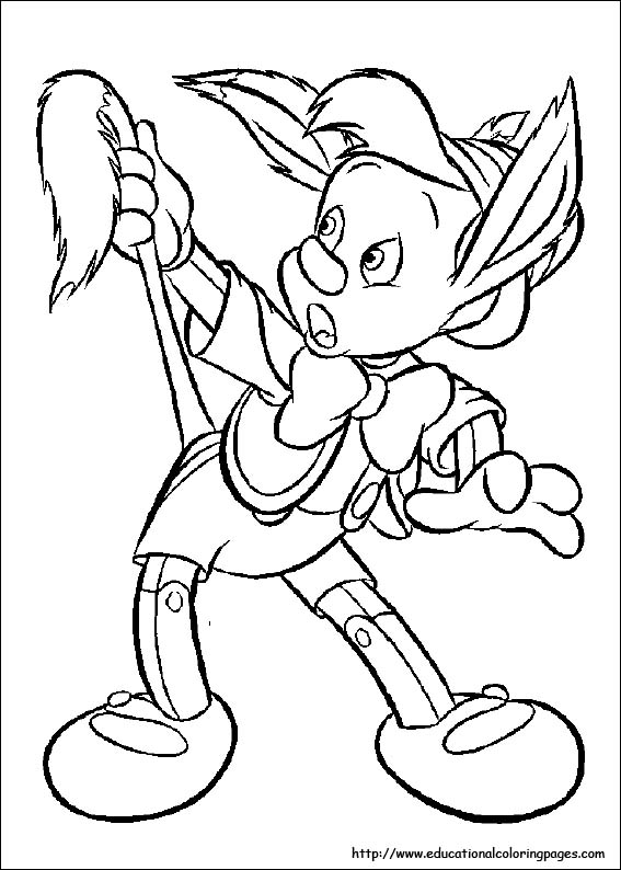 Pinocchio coloring pages