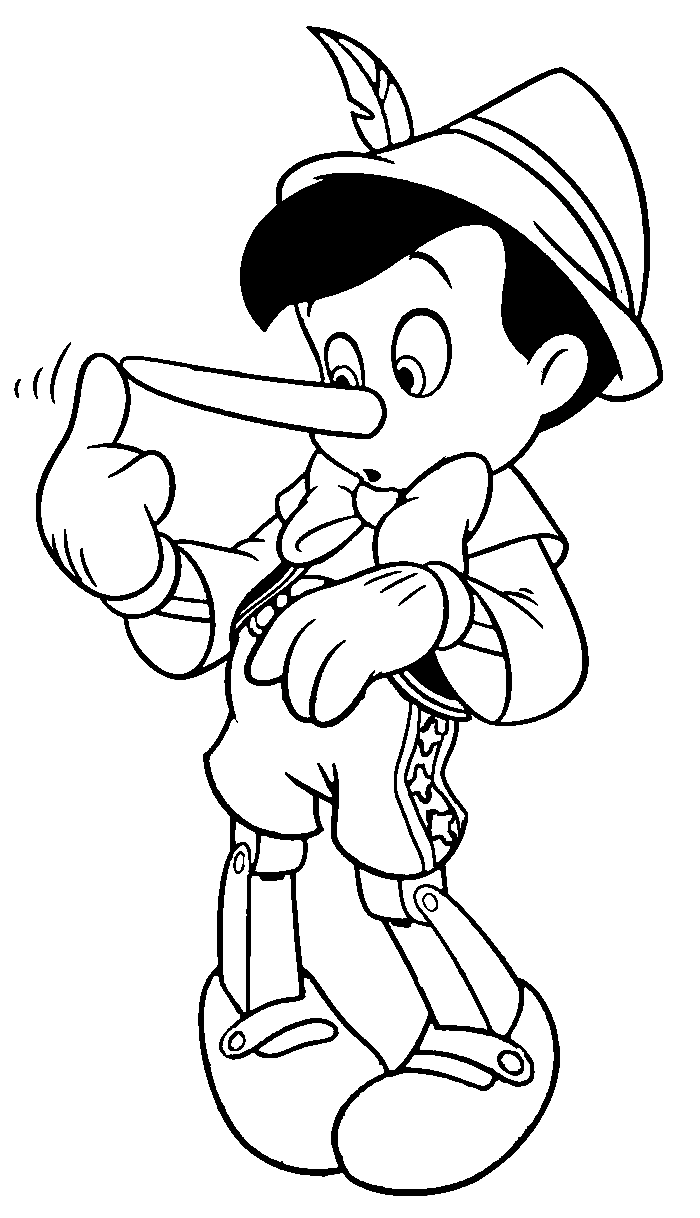 Free printable pinocchio coloring pages for kids