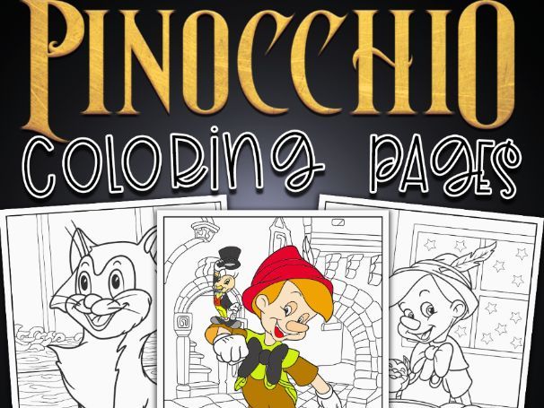 Pinocchio coloring pages i fun coloring adventure with pinocchio characters teaching resources