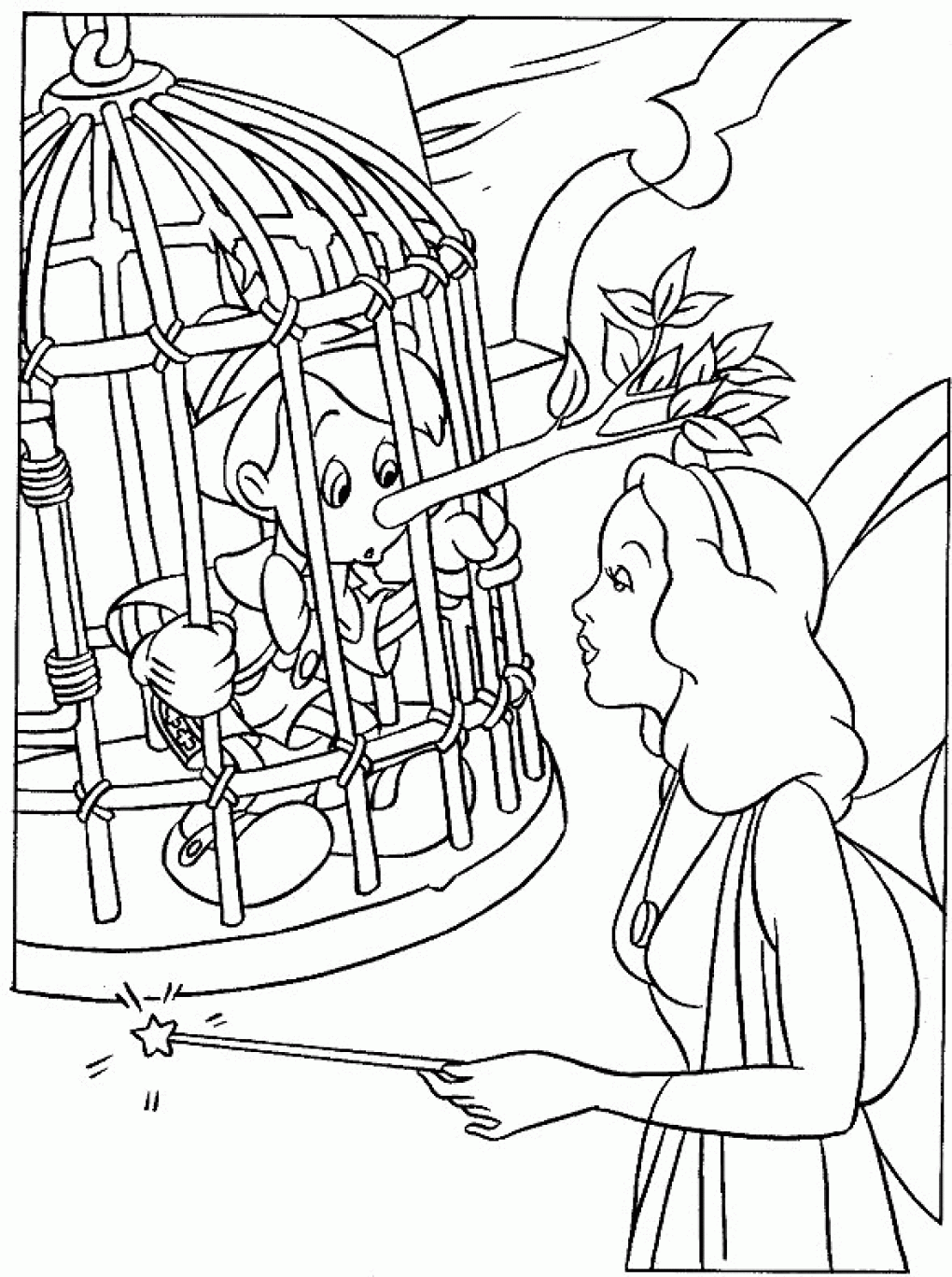 Free printable pinocchio coloring pages for kids