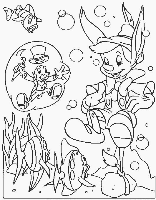 Best pinocchio coloring pages for kids