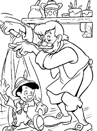 Pinocchio coloring page