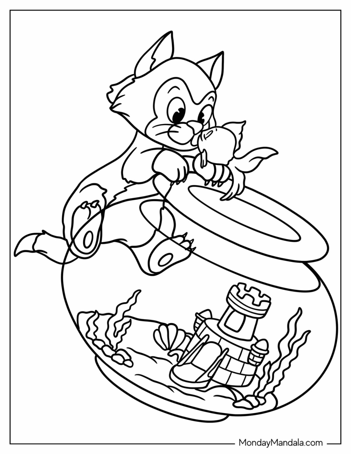 Pinocchio coloring pages free pdf printables