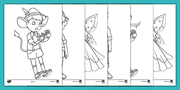 Pinocchio coloring sheets teacher