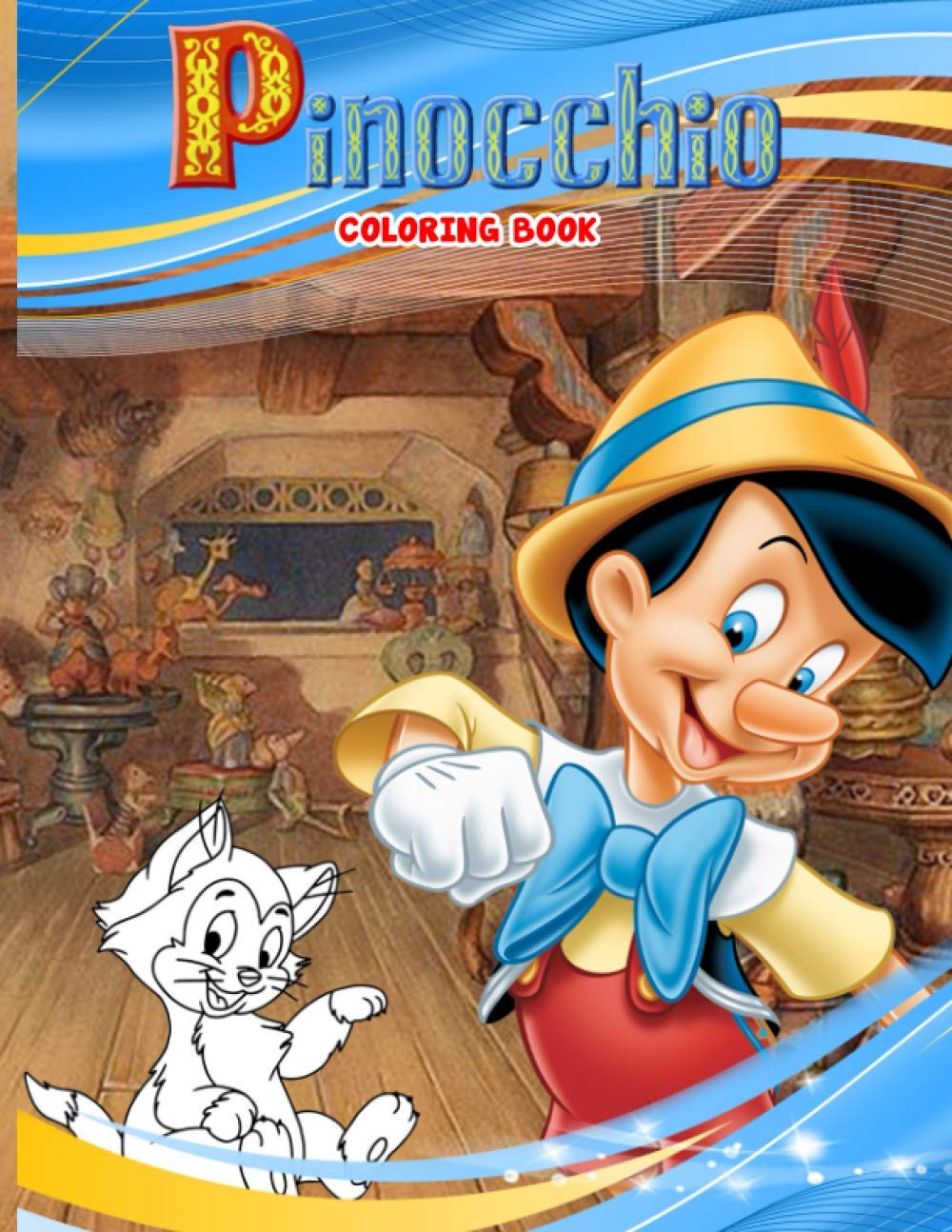 Pinocchio coloring book coloring pages cute character for kids beautiful creativity learn and fun with cartoon network coloring book by bradley kiley