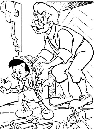 Pinocchio coloring page