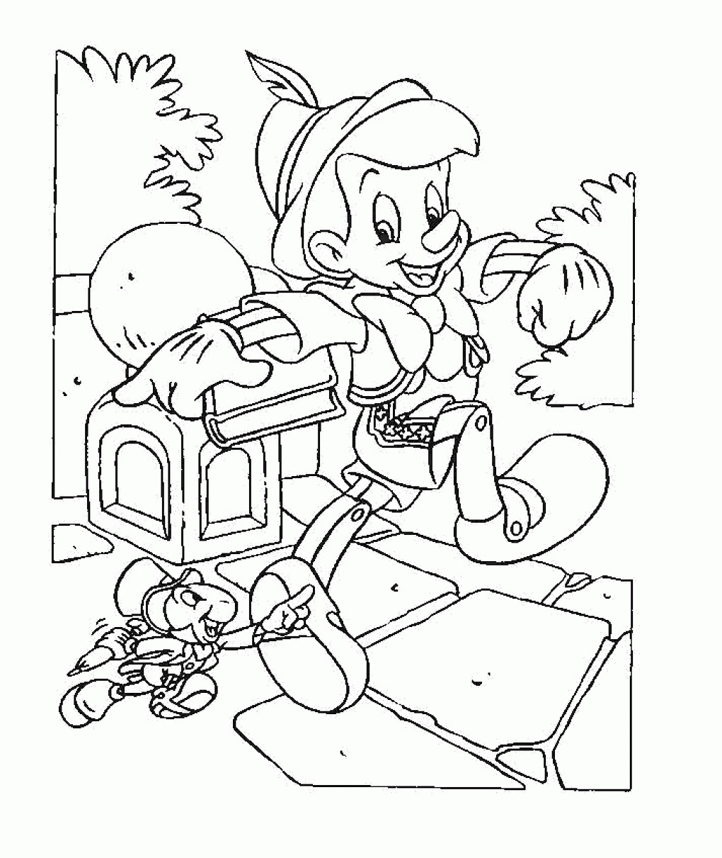 Free printable pinocchio coloring pages for kids