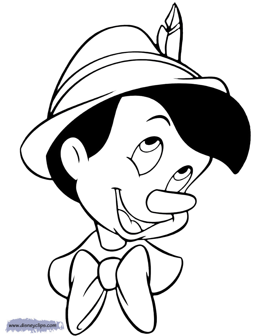 Printable pinocchio coloring pages