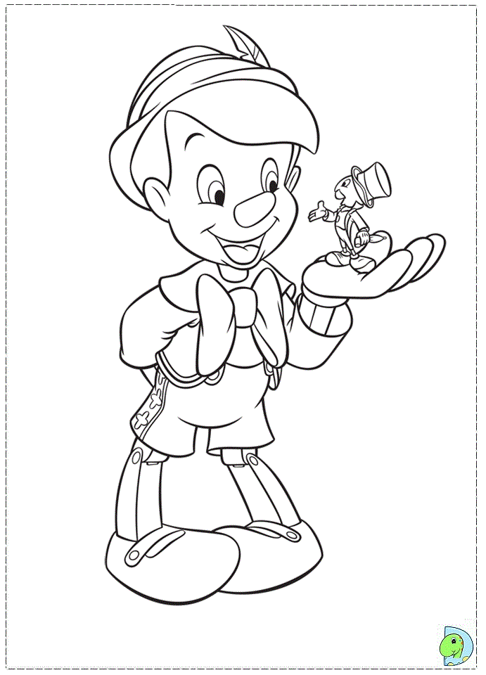 Pinocchio coloring page