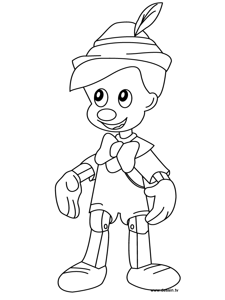 Coloring page pinocchio animation movies â printable coloring pages