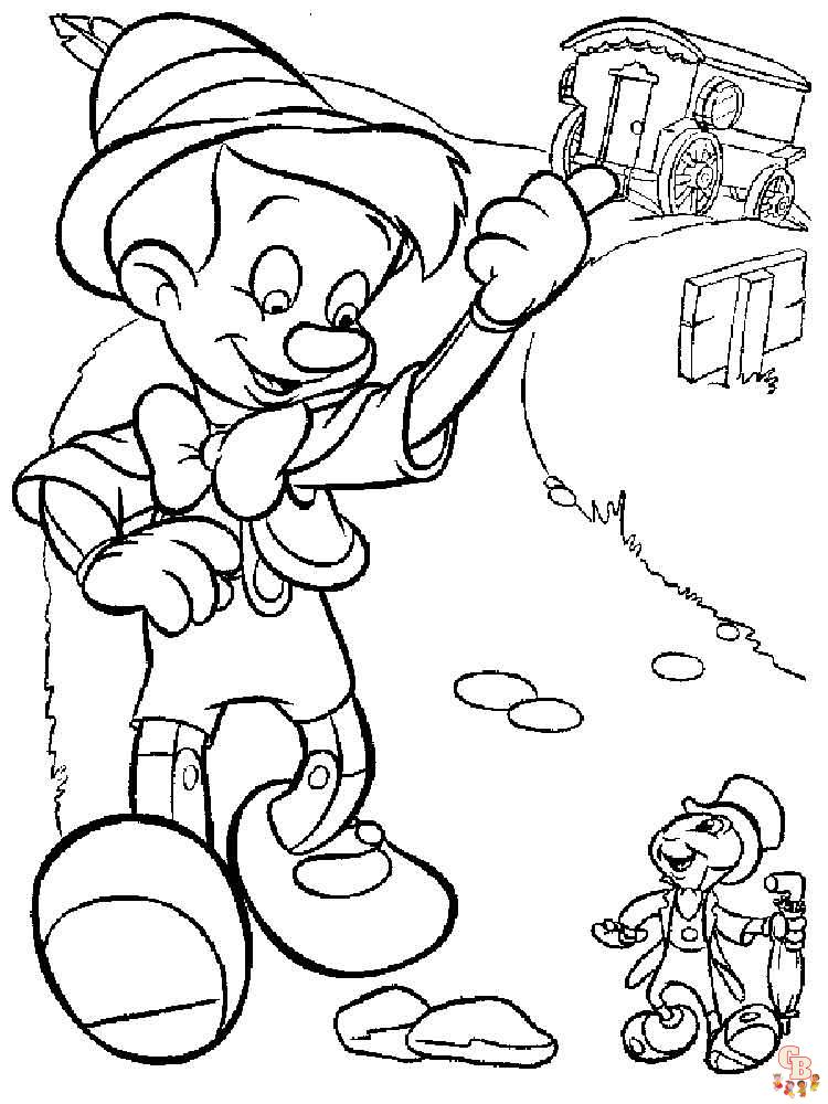 Pinocchio coloring pages