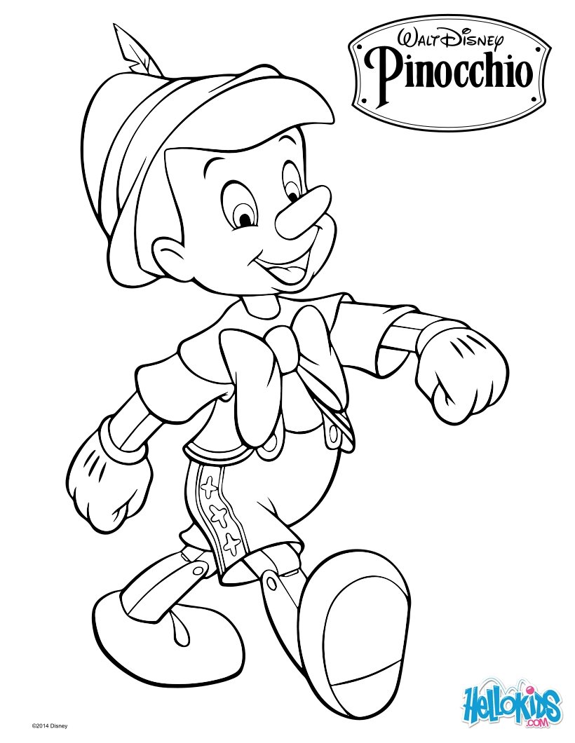 Pinocchio coloring pages