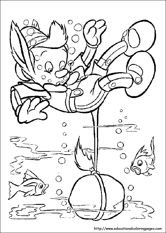 Pinocchio coloring pages