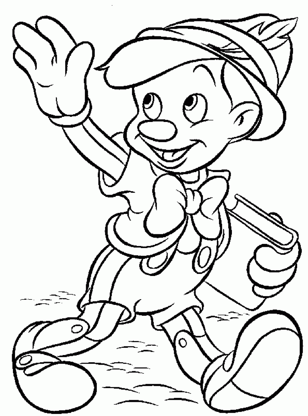 Free printable pinocchio coloring pages for kids