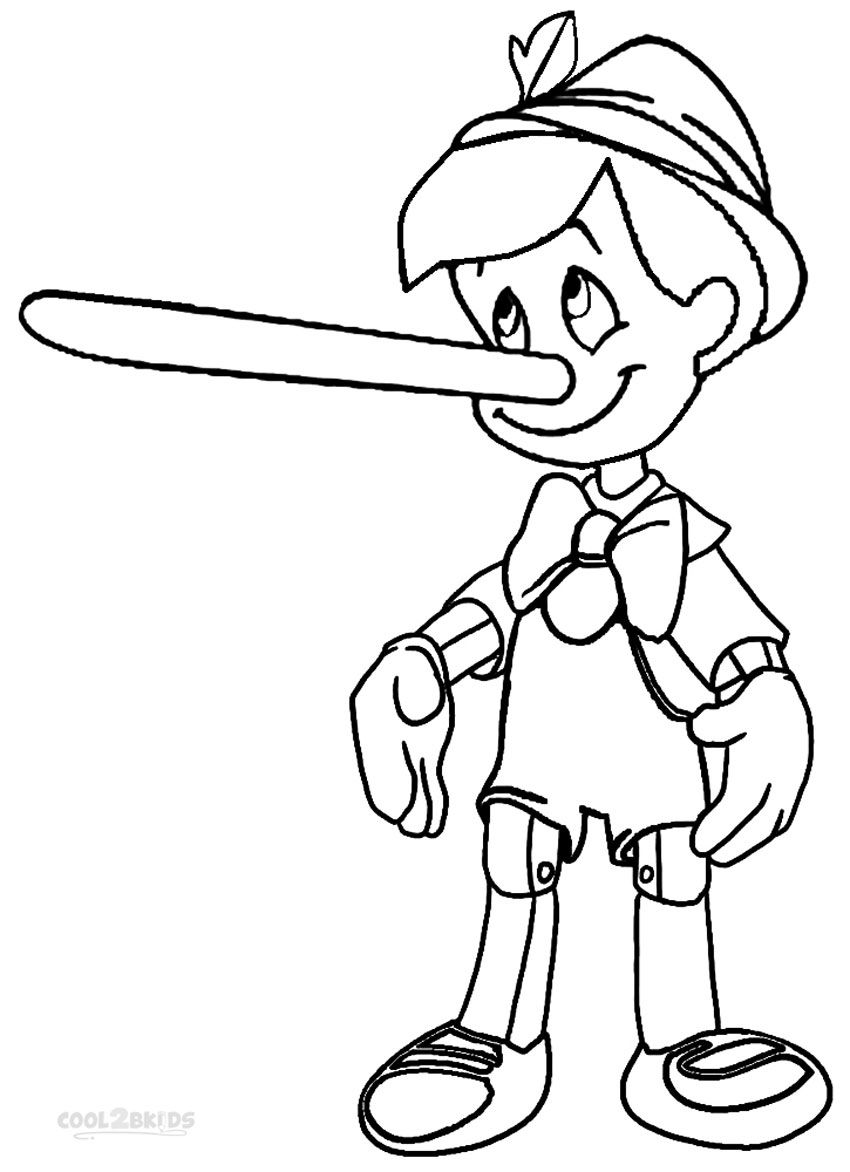 Printable pinocchio coloring pages for kids coolbkids disney coloring pages coloring pages pinocchio