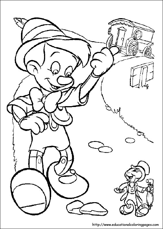 Pinocchio coloring pages