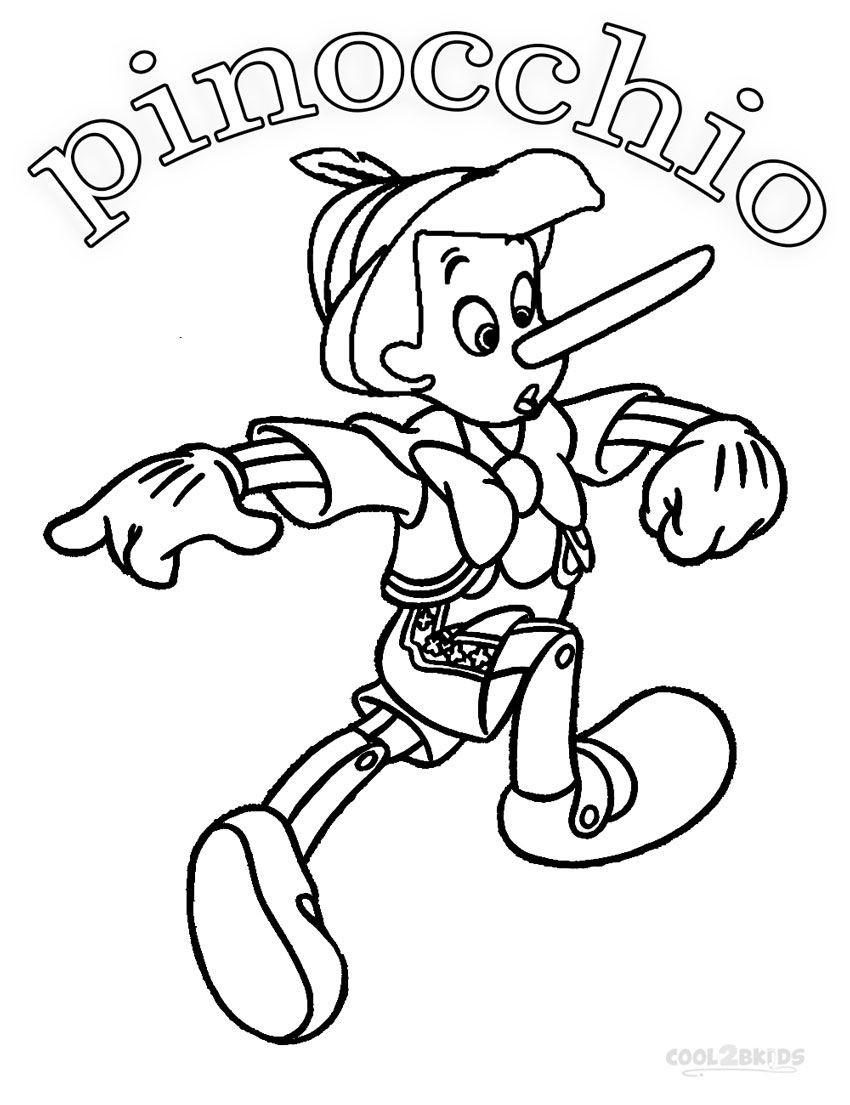 Printable pinocchio coloring pages for kids disney coloring pages cartoon coloring pages coloring pages