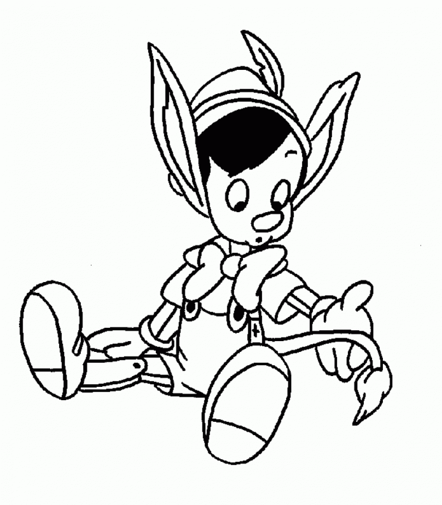 Free printable pinocchio coloring pages for kids