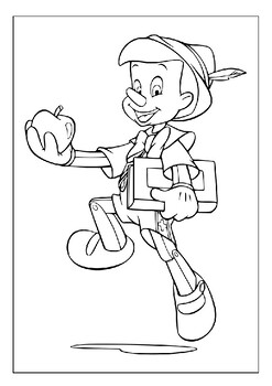 Learn bravery and honesty with pinocchio coloring sheets collection pages