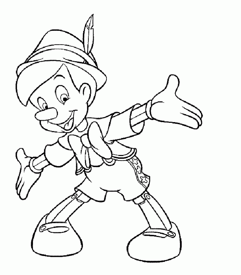 Free printable pinocchio coloring pages for kids