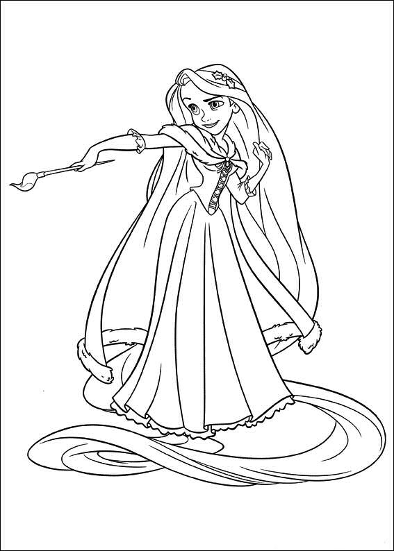 Disney princess princess rapunzel tangled disney coloring pages