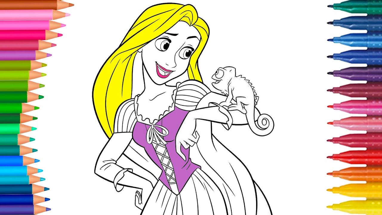 Disney rapunzel coloring pages little hands coloring book