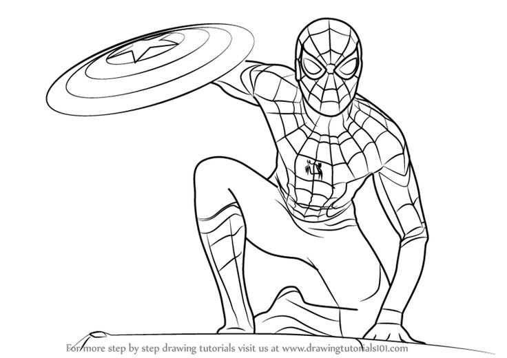Rãsultat de recherche dimages pour spiderman drawing hombre araãa para pintar cãmo dibujar cosas libro de colores
