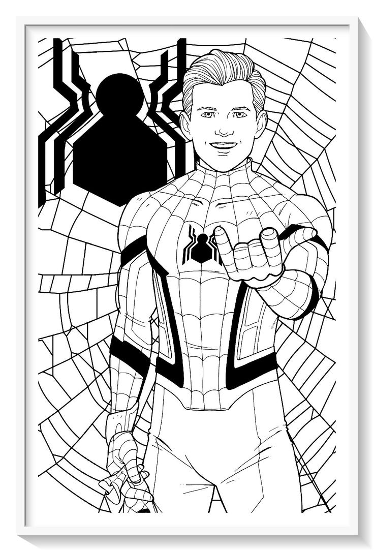 Los mãs lindos dibujos de spiderman hombre araãa para colorear y pintar a todo coâ spiderman para pintar spiderman dibujo para colorear avengers para colorear