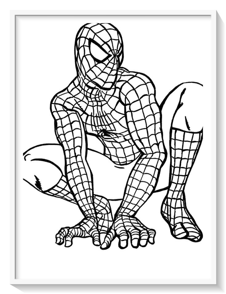 Pin em dibujos de spiderman hombre araãa para colorear