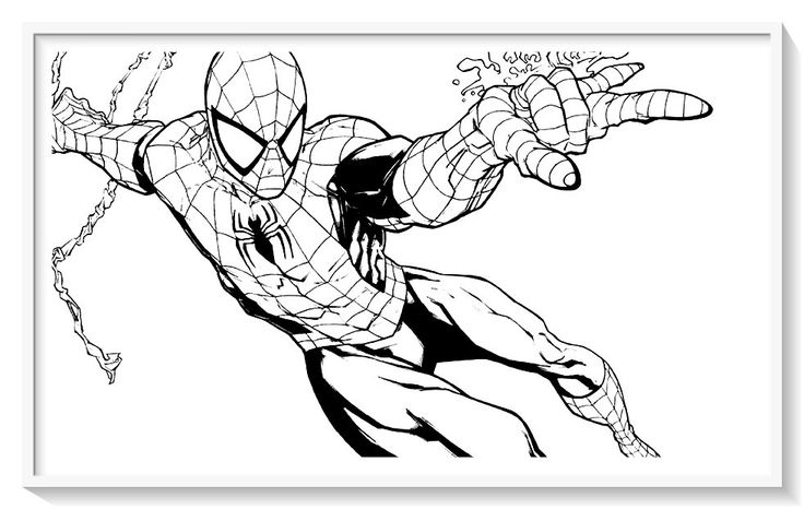 Los mãs lindos dibujos de spiderman hombre araãa para colorear y pintar a todo color imãgenes pâ desenhos originais homem aranha desenho coisas para desenhar