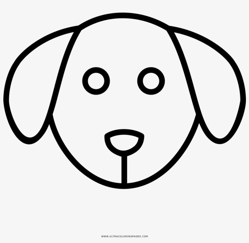Dog face coloring page