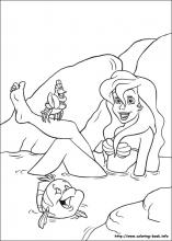 The little mermaid coloring pages on coloring