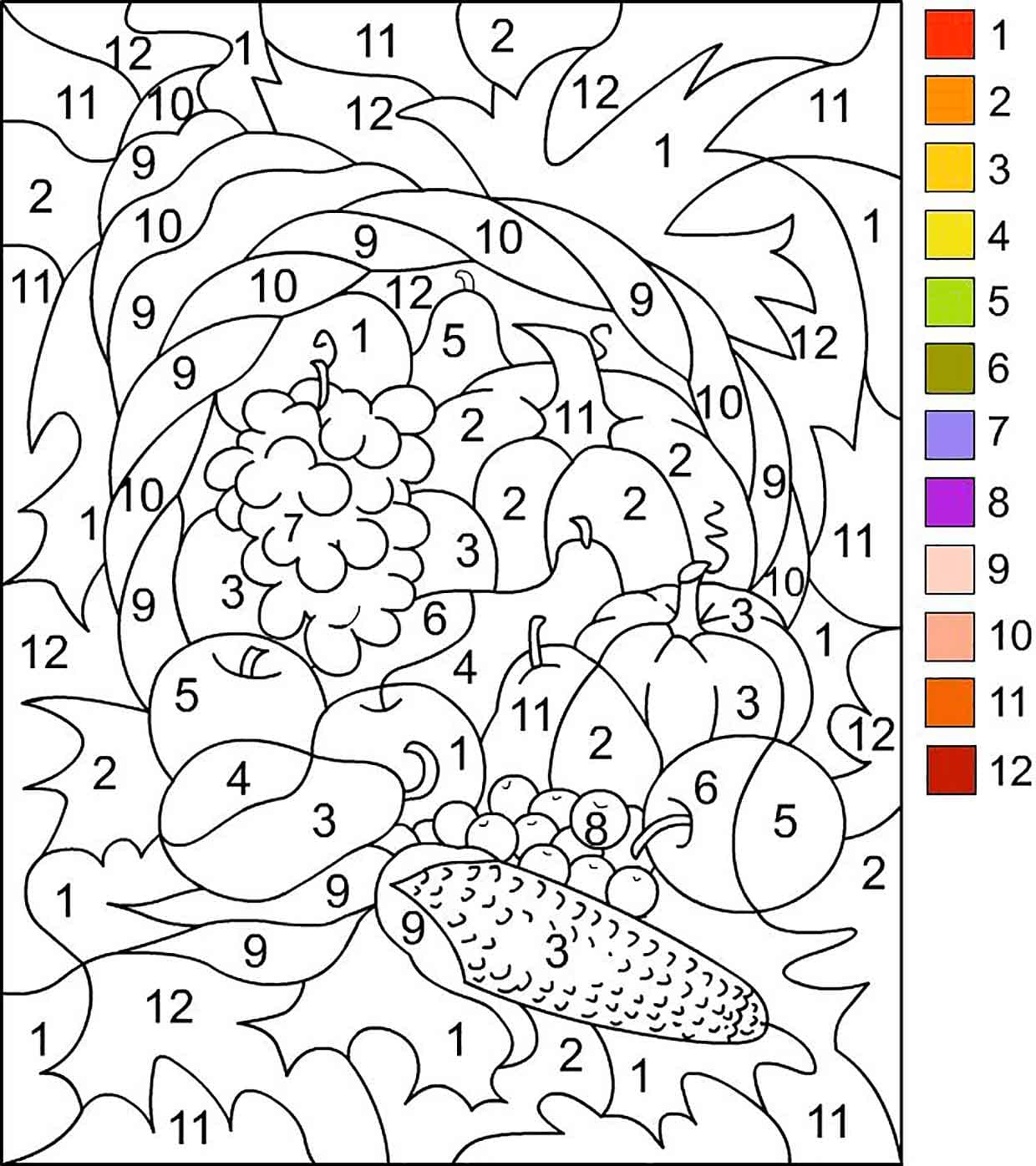 Color by number best worksheets coloring pages free printable