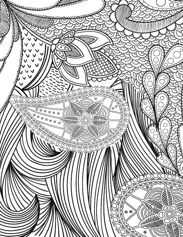 Fiction friday free adult coloring page
