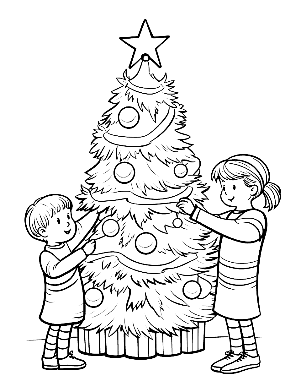 Christmas coloring pages free printable sheets