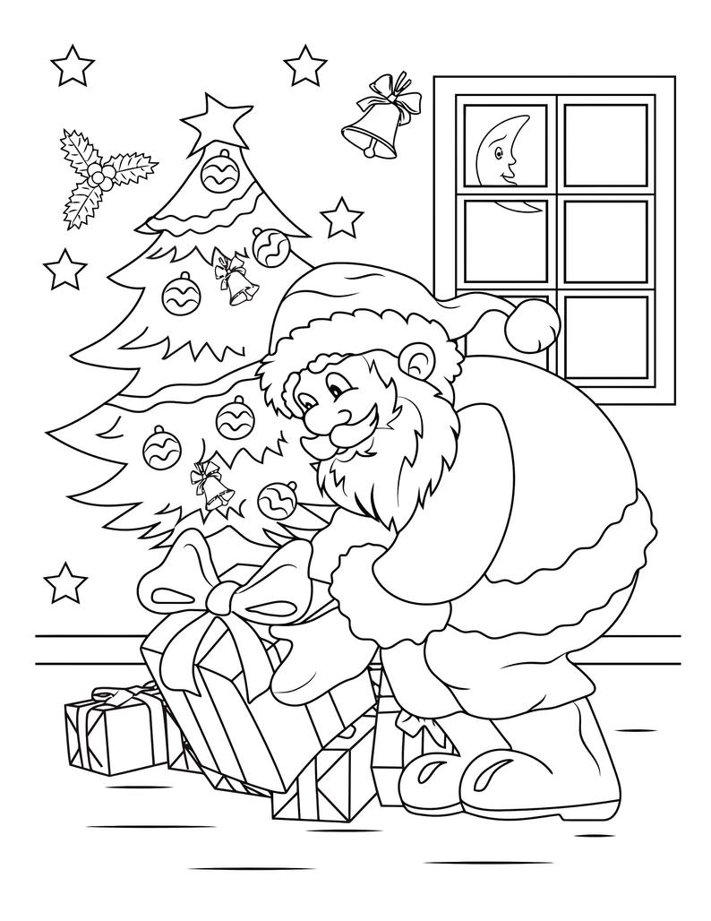 Printable christmas coloring pages for kids xmas coloring pages for kids