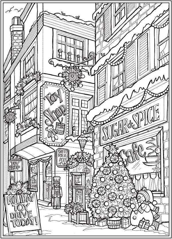 Free christmas coloring pages