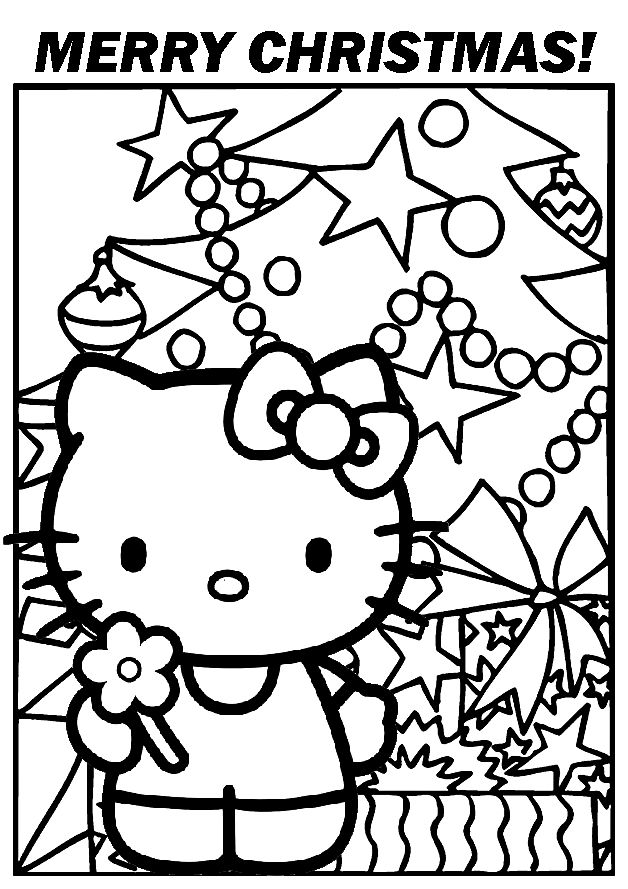 Hello hello kitty colouring pages hello kitty coloring hello kitty christmas