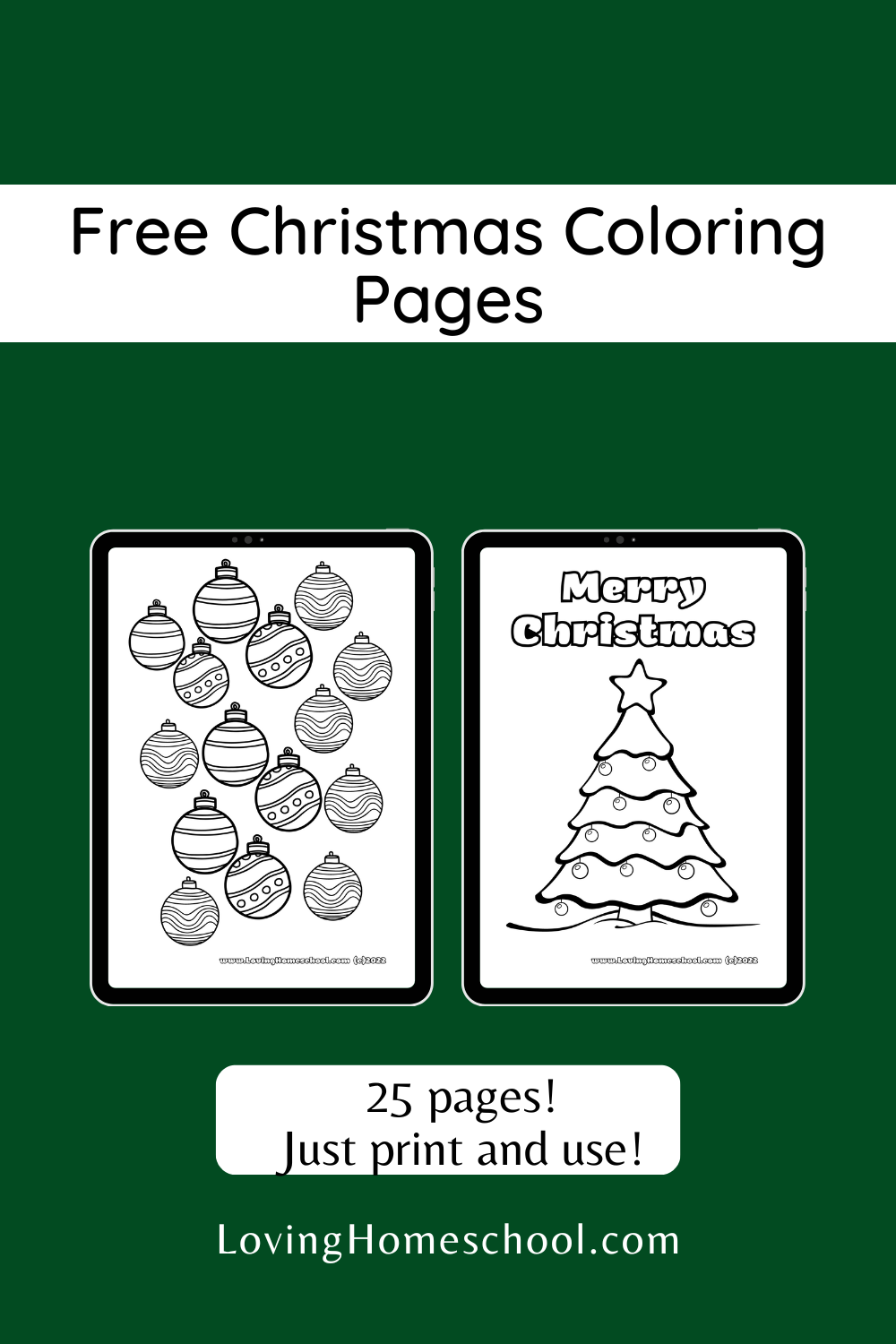 Christmas coloring pages