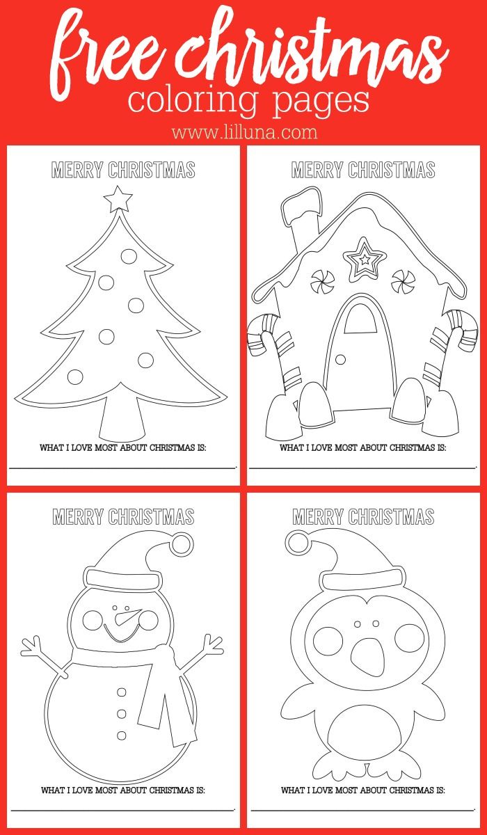 Festive christmas coloring pages for kids